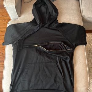 EPTM Men’s Short Sleeve Black Hoodie